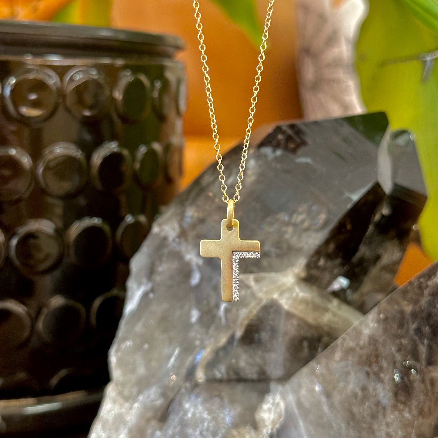 Matte Diamond Cross