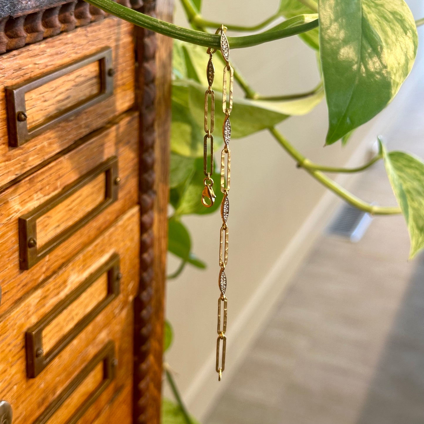 Marquise and Link Bracelet