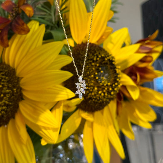 Diamond Cluster Necklace