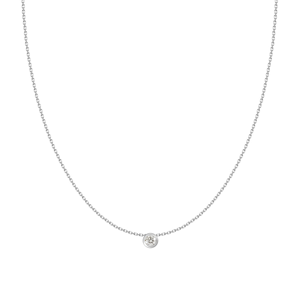 Sierra Bezel Solitaire Necklace
