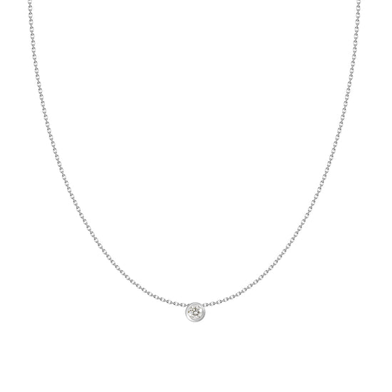 Sierra Bezel Solitaire Necklace
