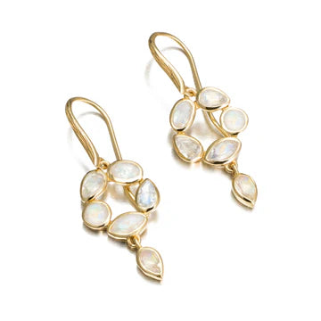 “Morning” Moonstone Dangles