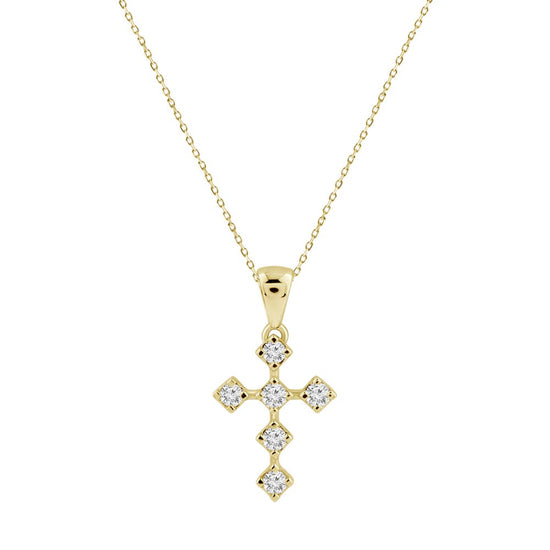 Constellation Diamond Cross Necklace