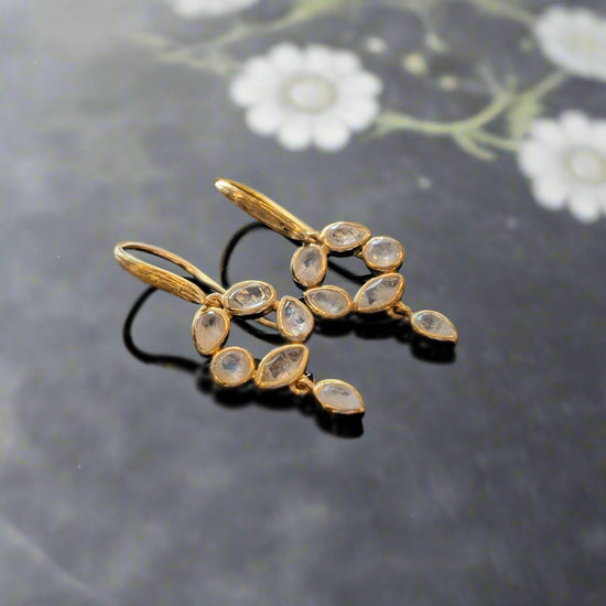 “Morning” Moonstone Dangles