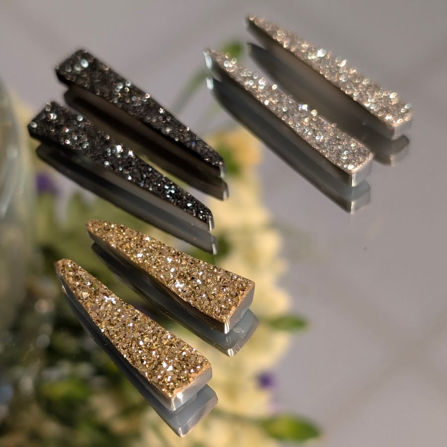 Drusy 'Spike' Pairs
