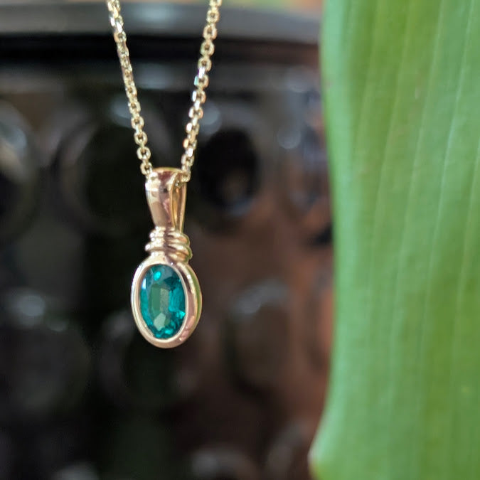Petite Emerald Pendant