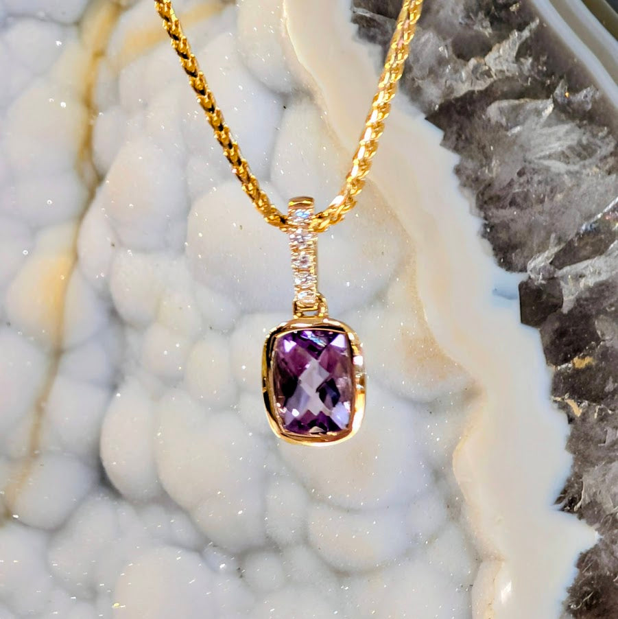 Lavender Amethyst Pendant