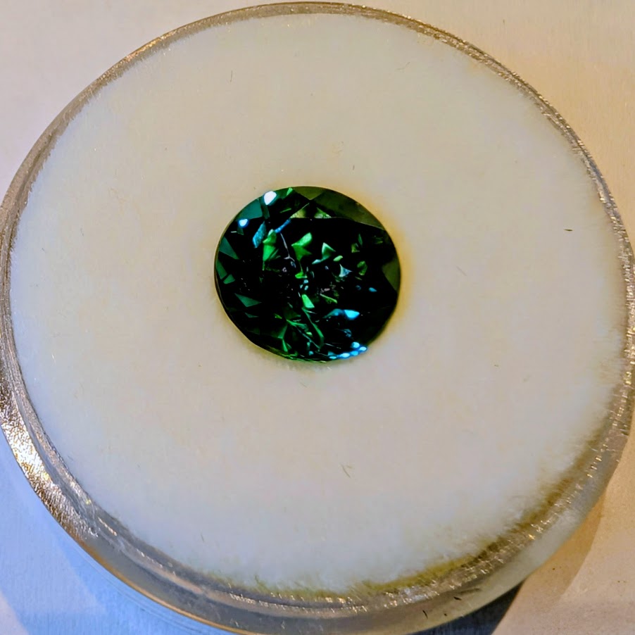 Round Dark Green Tourmaline