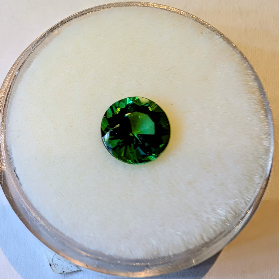 Round Dark Green Tourmaline