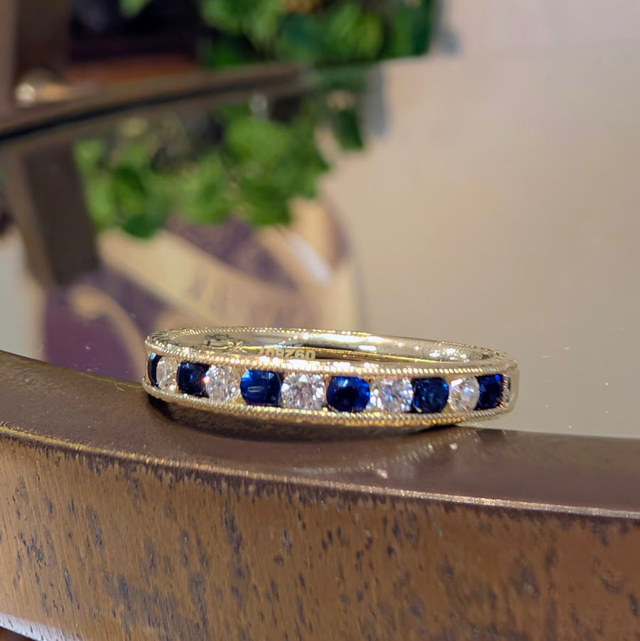"Portia" Sapphire Band