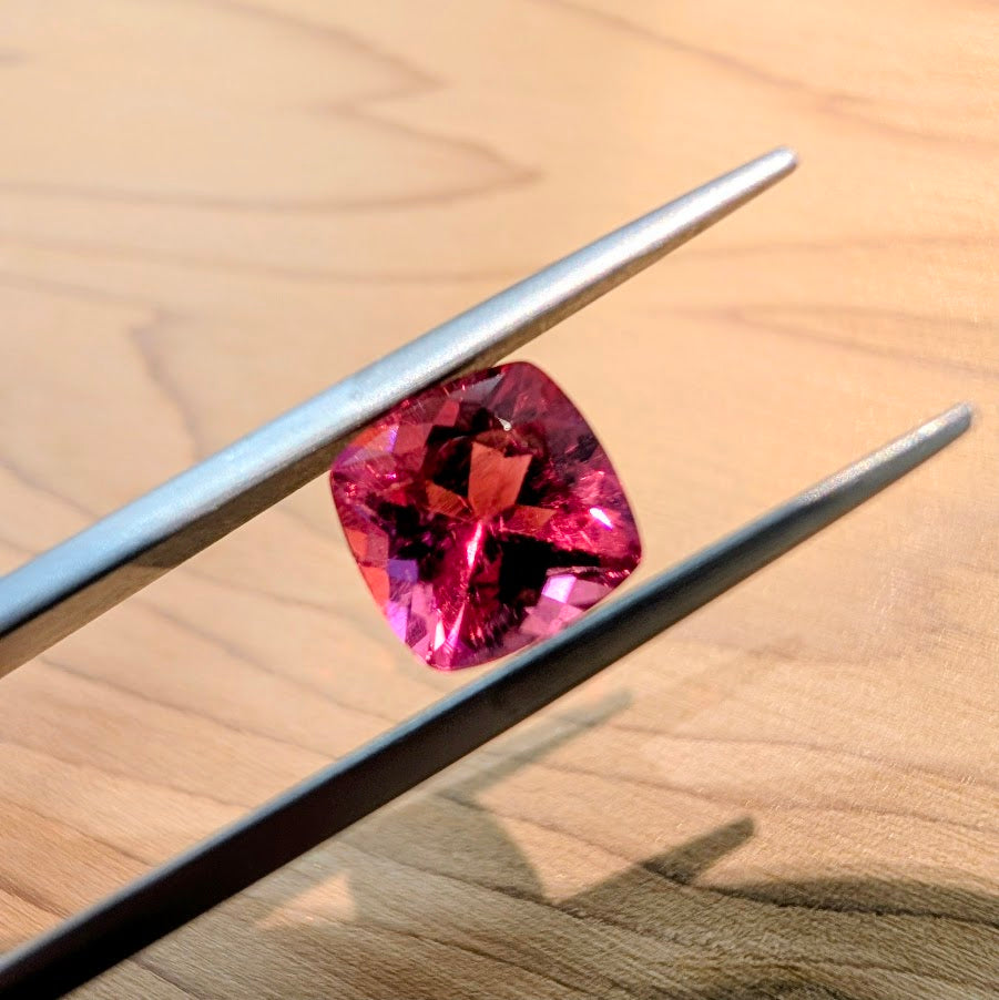 Cushion Cut Pink Tourmaline  1.80ct