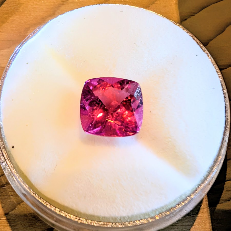 Cushion Cut Pink Tourmaline  1.80ct