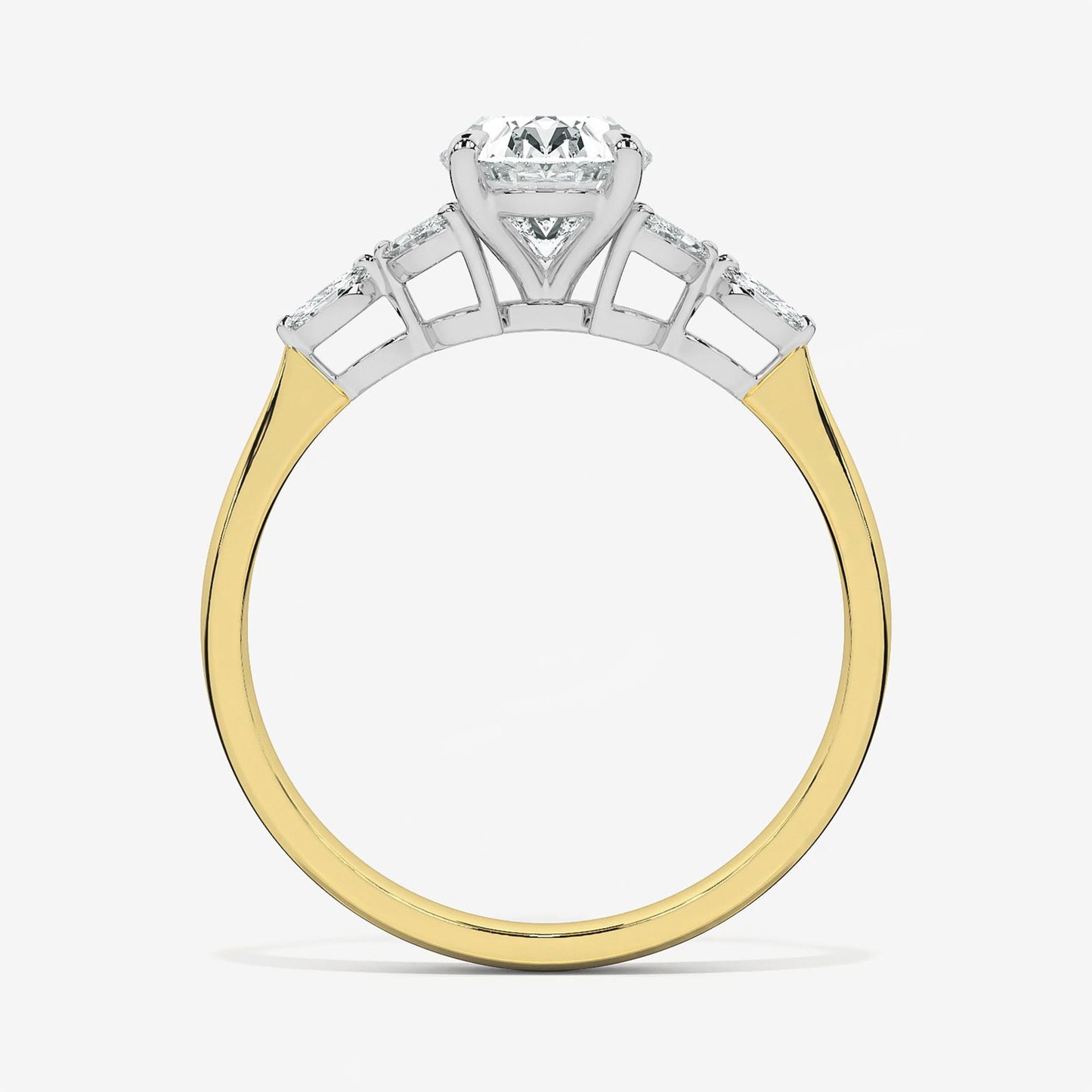 Photo of "Alina" Engagement Mounting in a decorative scene, designed by , available at Plumb Gold & Plumb Silver