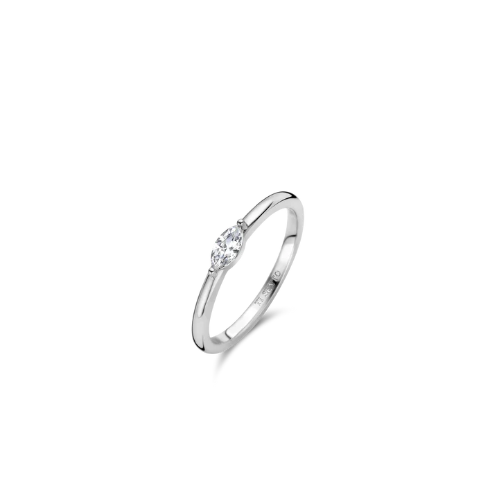 Photo of Cubic Zirconia Marquise ring in a decorative scene, designed by , available at Plumb Gold & Plumb Silver