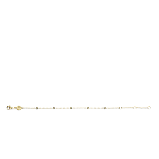 Photo of Cubic Zirconia Station Bracelet in a decorative scene, designed by , available at Plumb Gold & Plumb Silver
