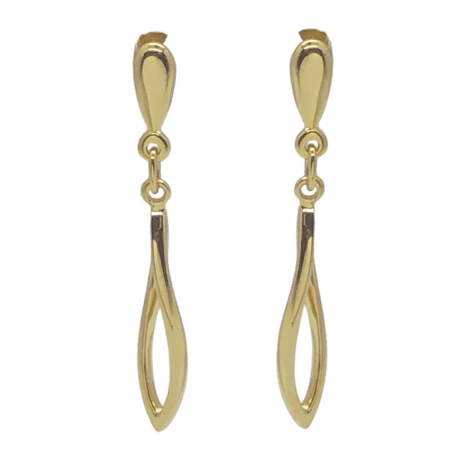 Photo of Curved Ellipse Dangle in a decorative scene, designed by -, available at Plumb Gold & Plumb Silver