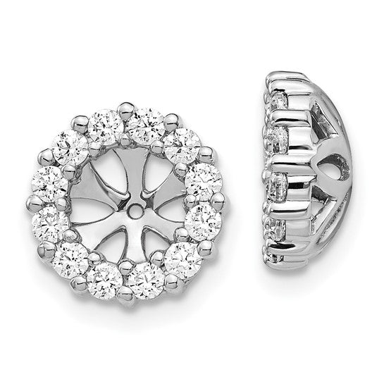 Photo of Diamond Earring Jackets in a decorative scene, designed by , available at Plumb Gold & Plumb Silver