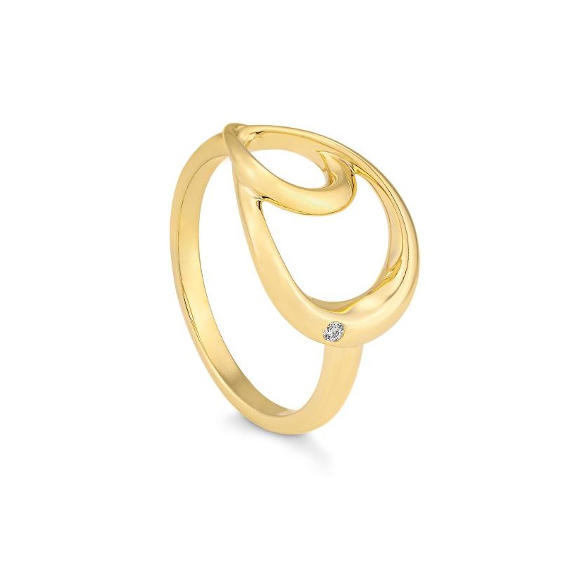 Photo of Double Oval Diamond Ring in a decorative scene, designed by , available at Plumb Gold & Plumb Silver