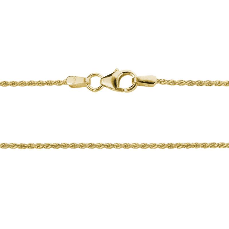 Photo of Gold Rope Chain in a decorative scene, designed by , available at Plumb Gold & Plumb Silver