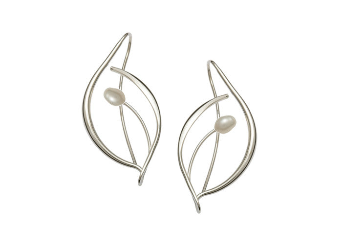 Photo of "Jonquil" Earrings in a decorative scene, designed by , available at Plumb Gold & Plumb Silver
