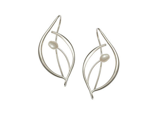 Photo of "Jonquil" Earrings in a decorative scene, designed by , available at Plumb Gold & Plumb Silver