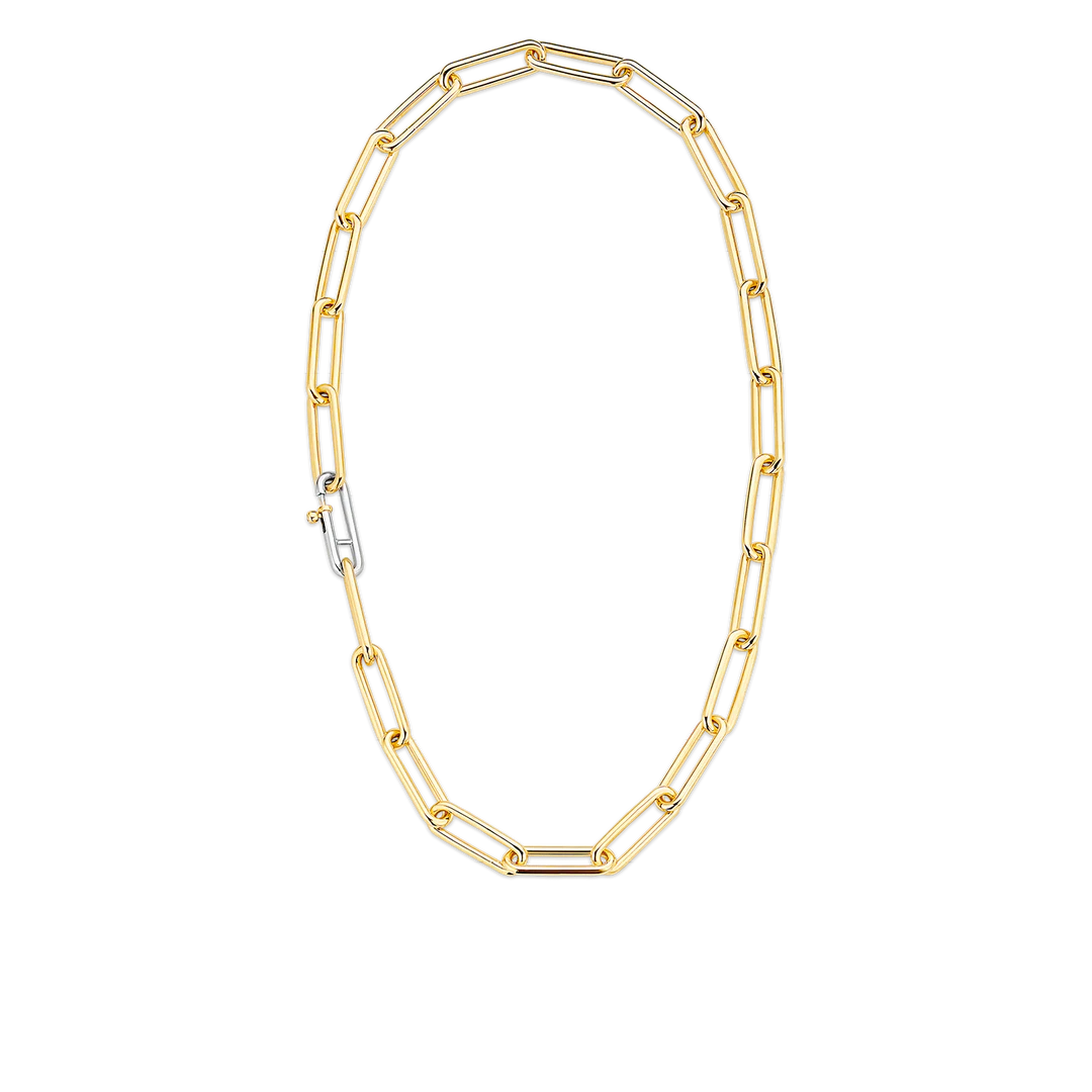 Photo of Large Paperclip Chain in a decorative scene, designed by -, available at Plumb Gold & Plumb Silver