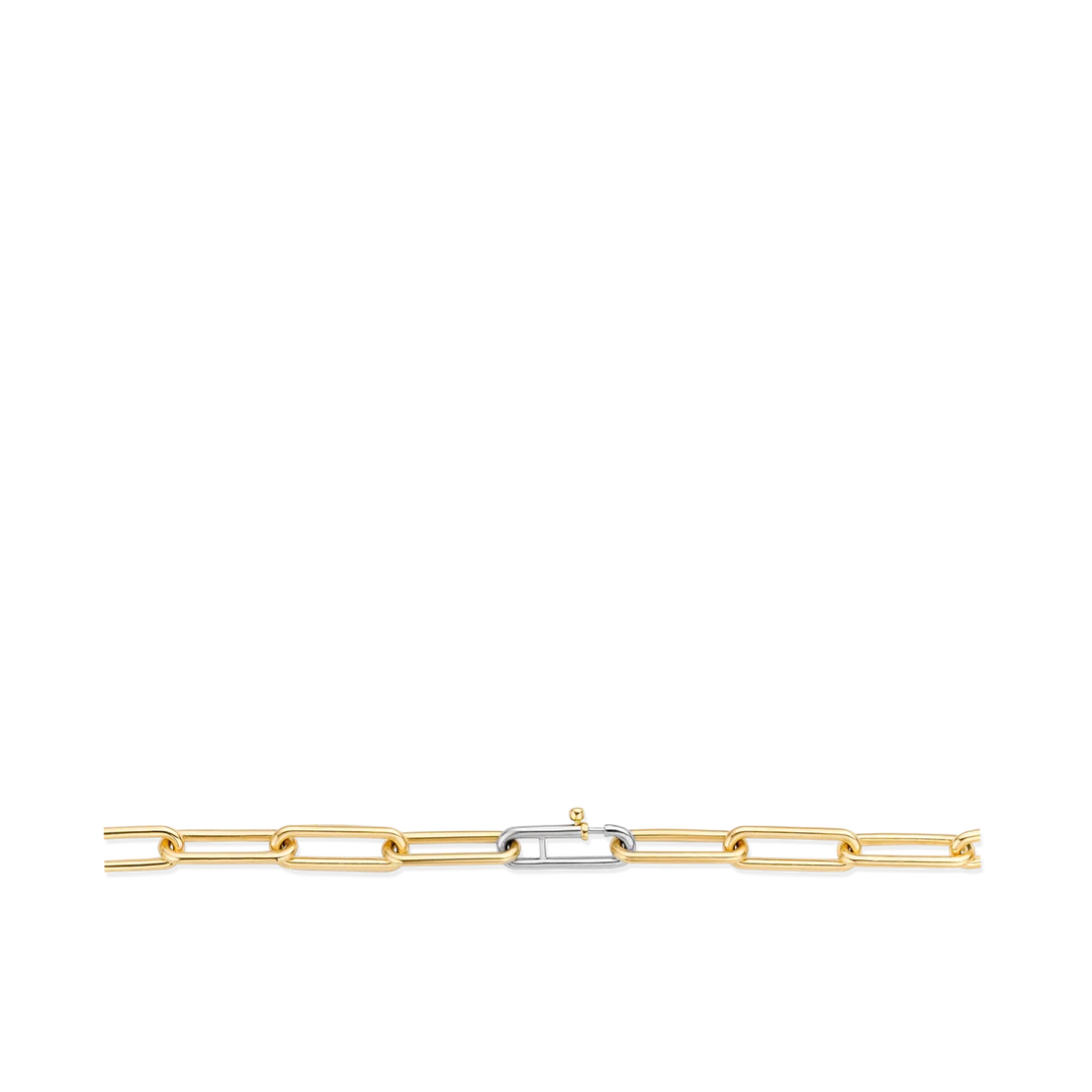 Photo of Large Paperclip Chain in a decorative scene, designed by -, available at Plumb Gold & Plumb Silver