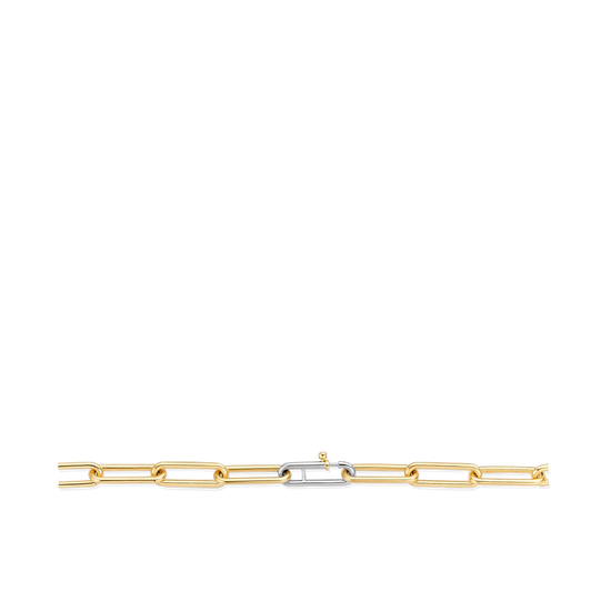 Photo of Large Paperclip Chain in a decorative scene, designed by -, available at Plumb Gold & Plumb Silver