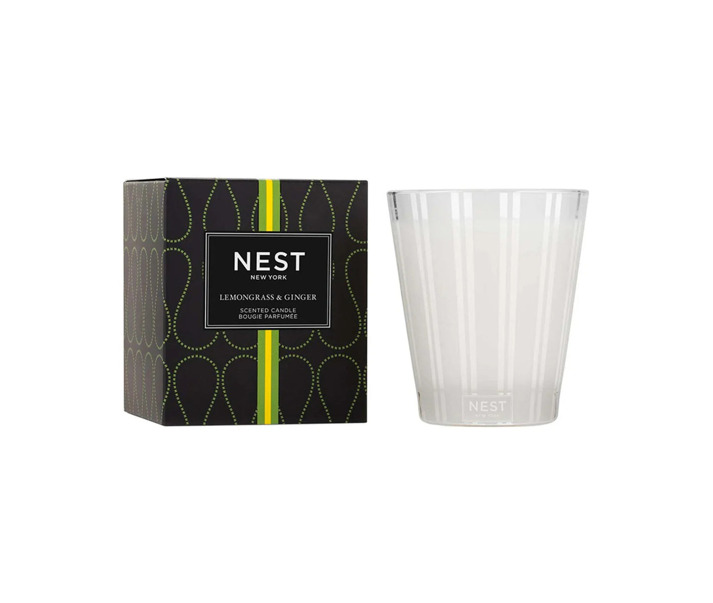Photo of Lemongrass and Ginger Candle in a decorative scene, designed by , available at Plumb Gold & Plumb Silver
