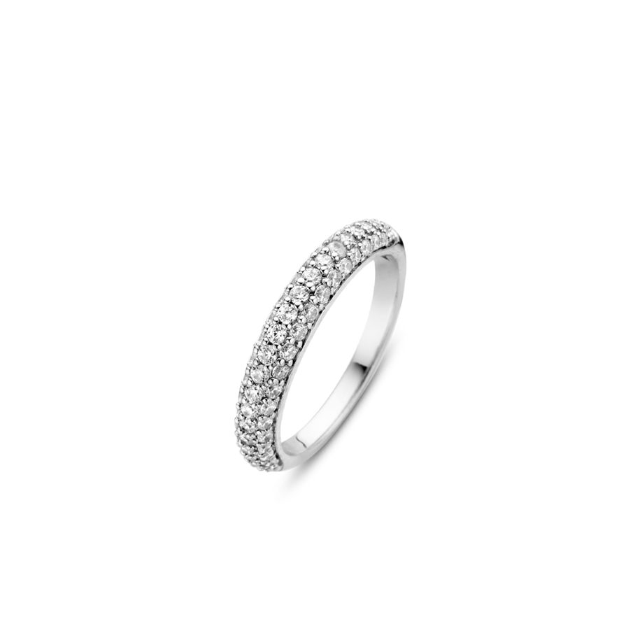 Photo of Pave Dazzle Ring in a decorative scene, designed by , available at Plumb Gold & Plumb Silver