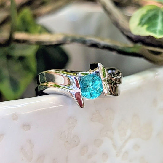 Photo of Plumb Gold Original Emerald Ring in a decorative scene, designed by , available at Plumb Gold & Plumb Silver