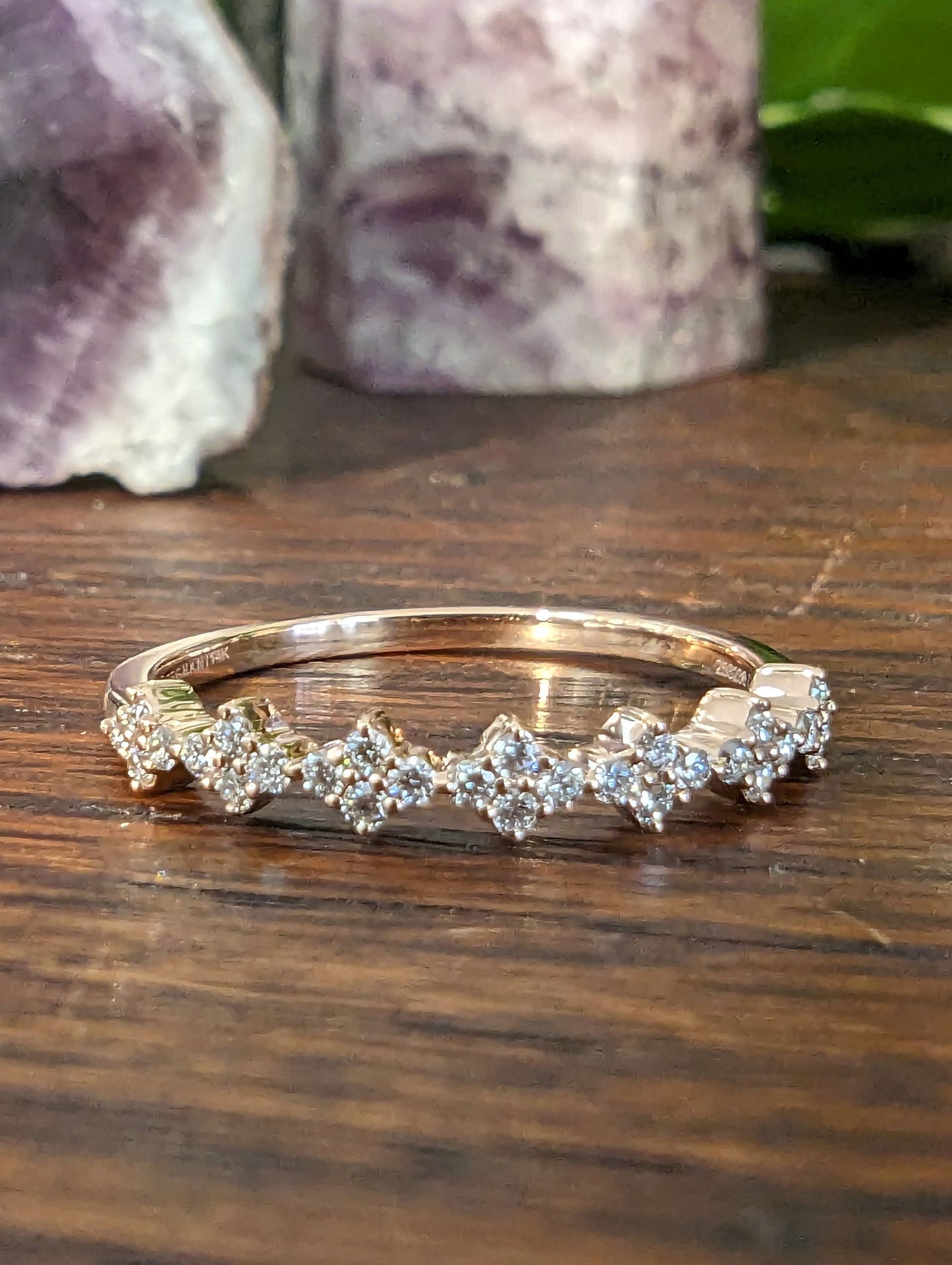 Photo of Stackable Rings in a decorative scene, designed by , available at Plumb Gold & Plumb Silver