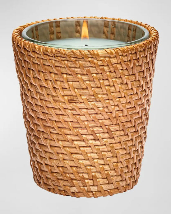 Photo of Wild Mint & Eucalyptus Candle in a decorative scene, designed by , available at Plumb Gold & Plumb Silver