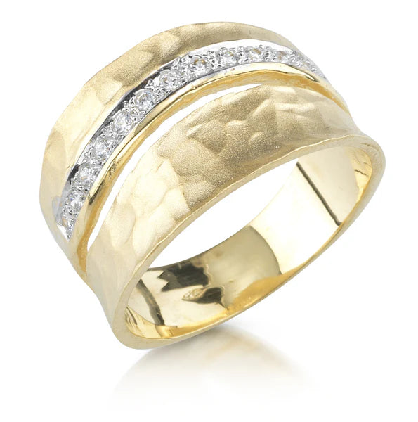 Hammered Wave Ring