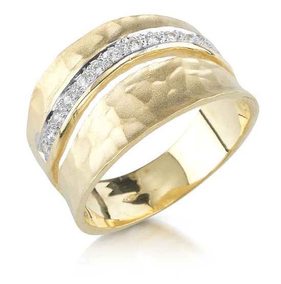 Hammered Wave Ring