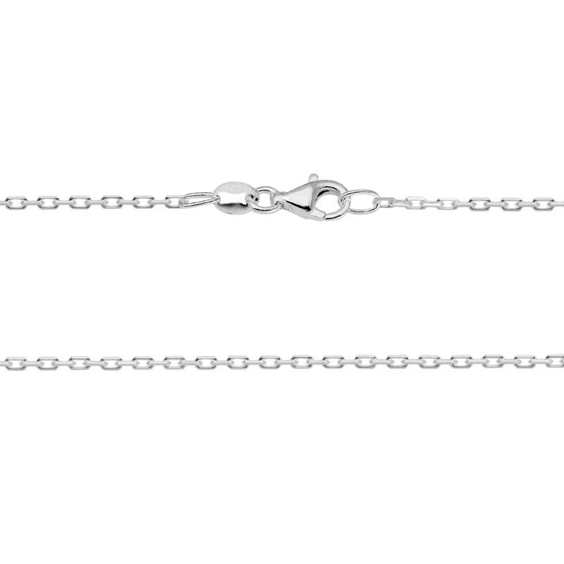 Elongated Diamond-Cut Cable Chain
