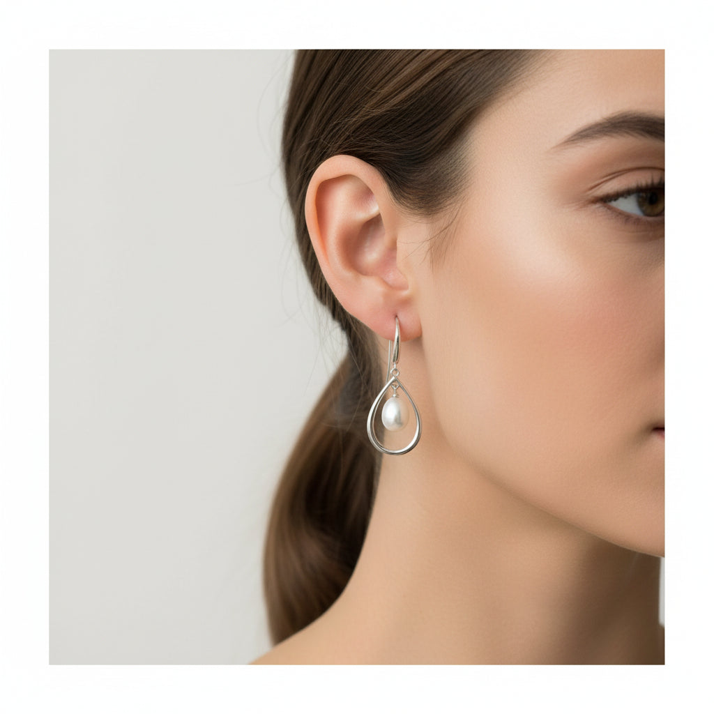 Fresh Water Pearl Dangle Earrings