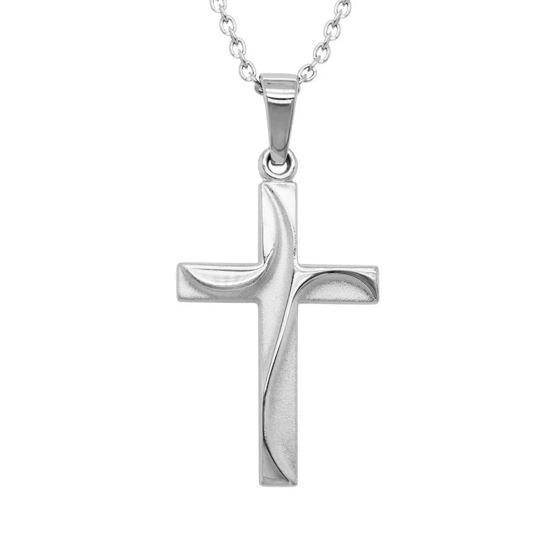 Swirl Cross Necklace