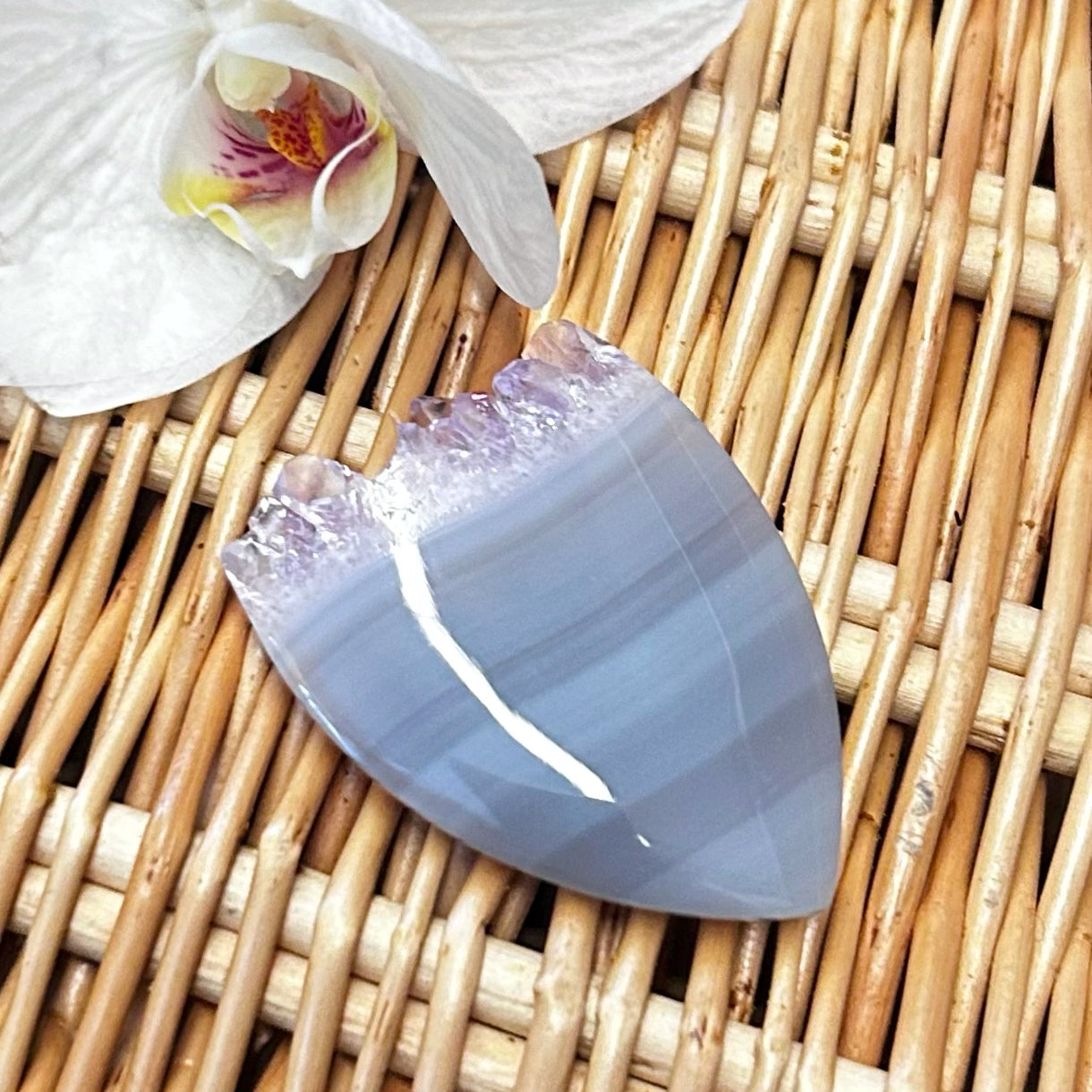 Amethyst Crystal Top Cabochon
