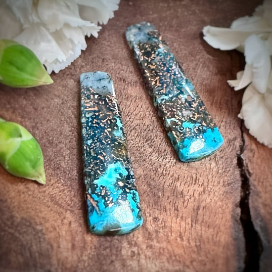 Confetti Chrysoccolla Pair