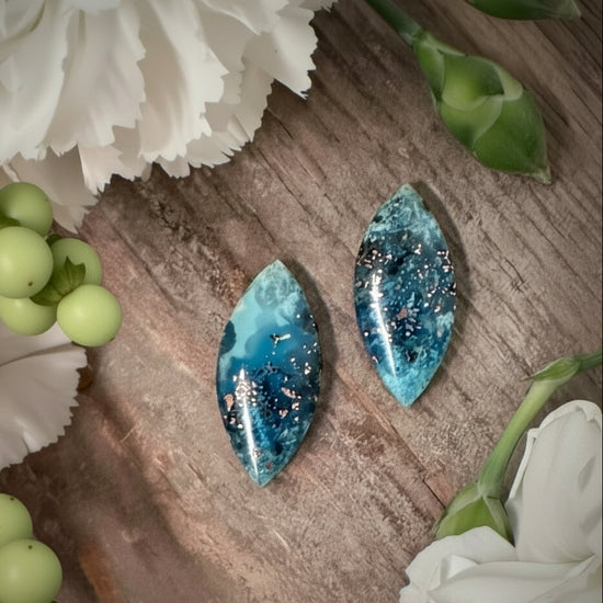 Confetti Chrysoccolla Pair