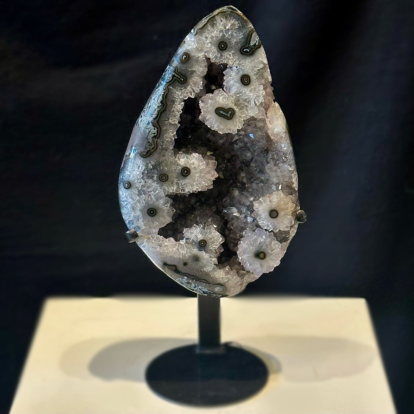 Flowering Agate Quartz Geode