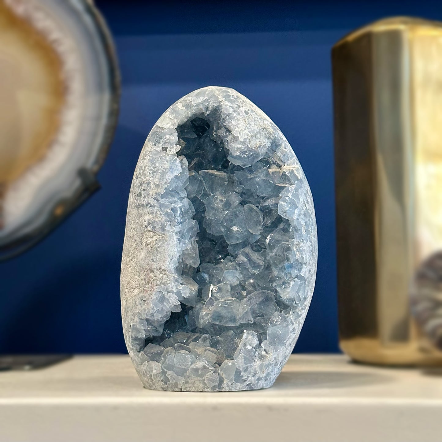 Medium-Large Celestite Egg Geode