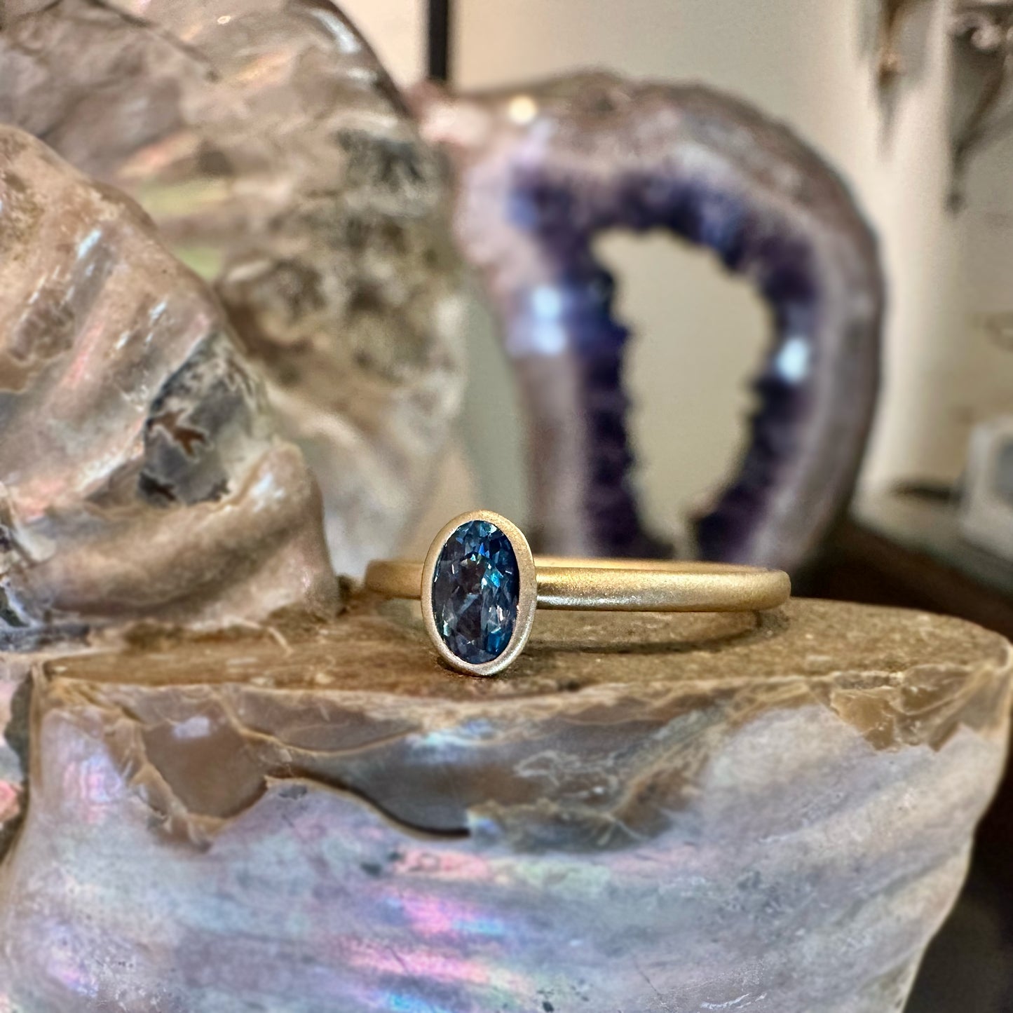 Alexandrite Oval YumDrop Ring