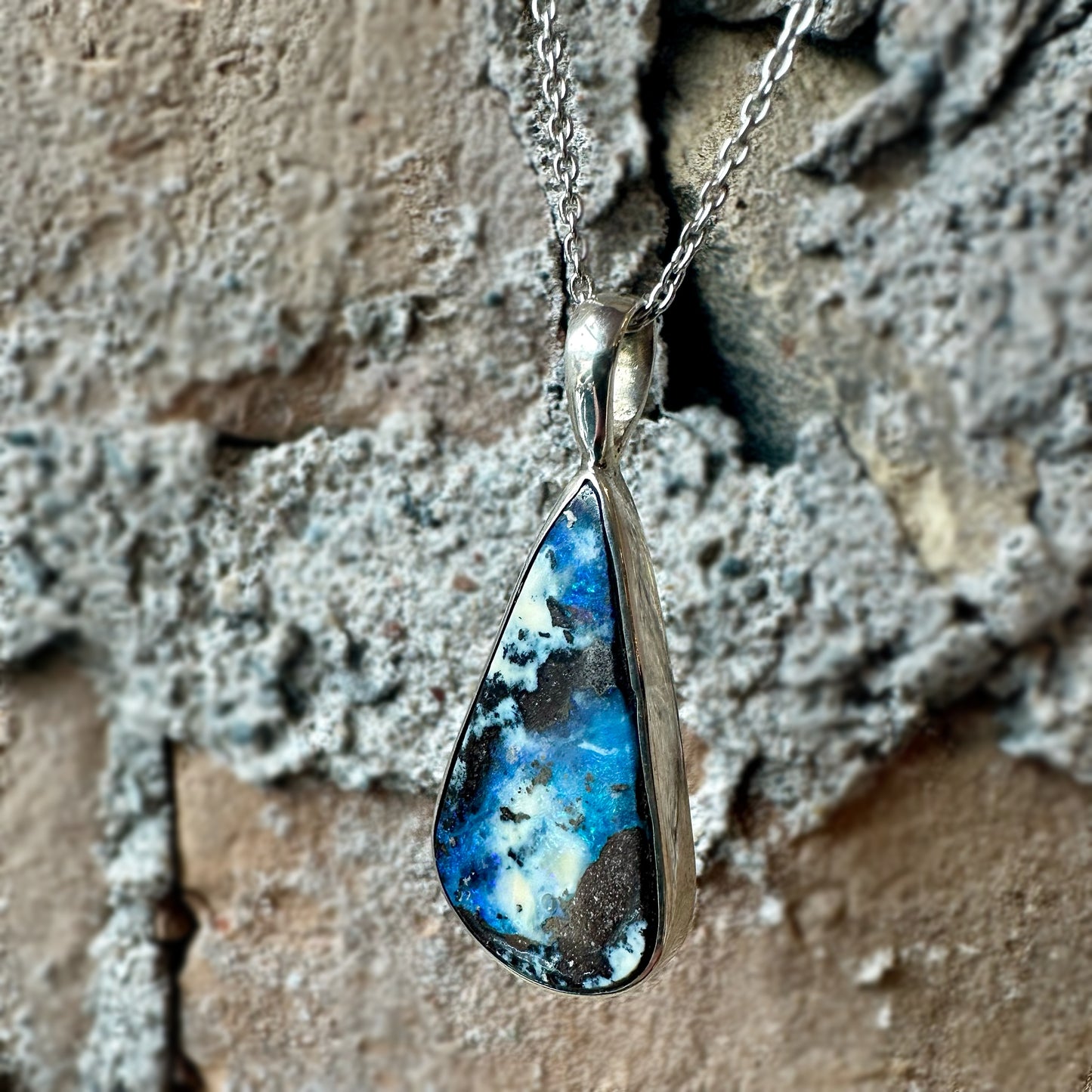 Earth Tone Boulder Opal Pendants