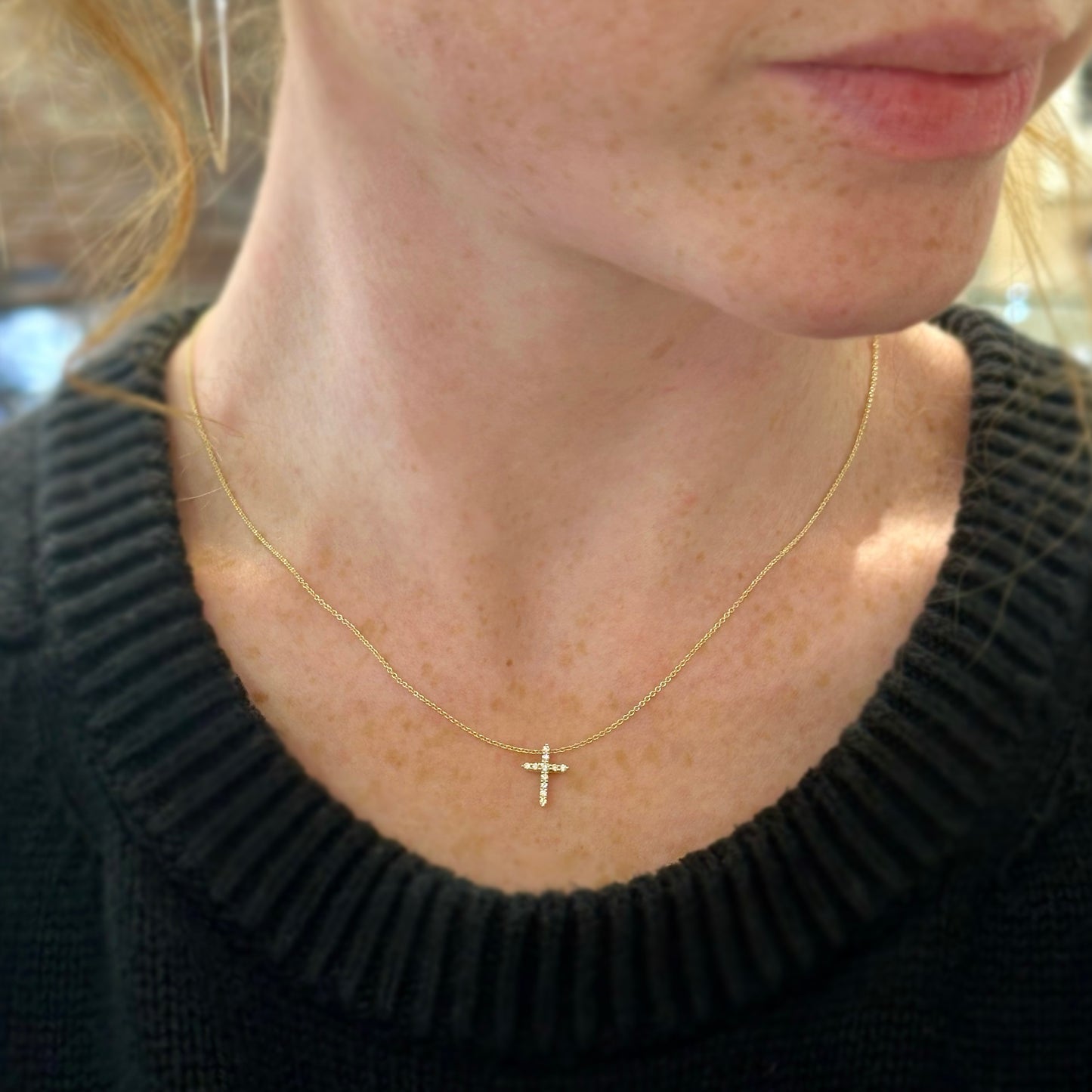 Petite Diamond Cross