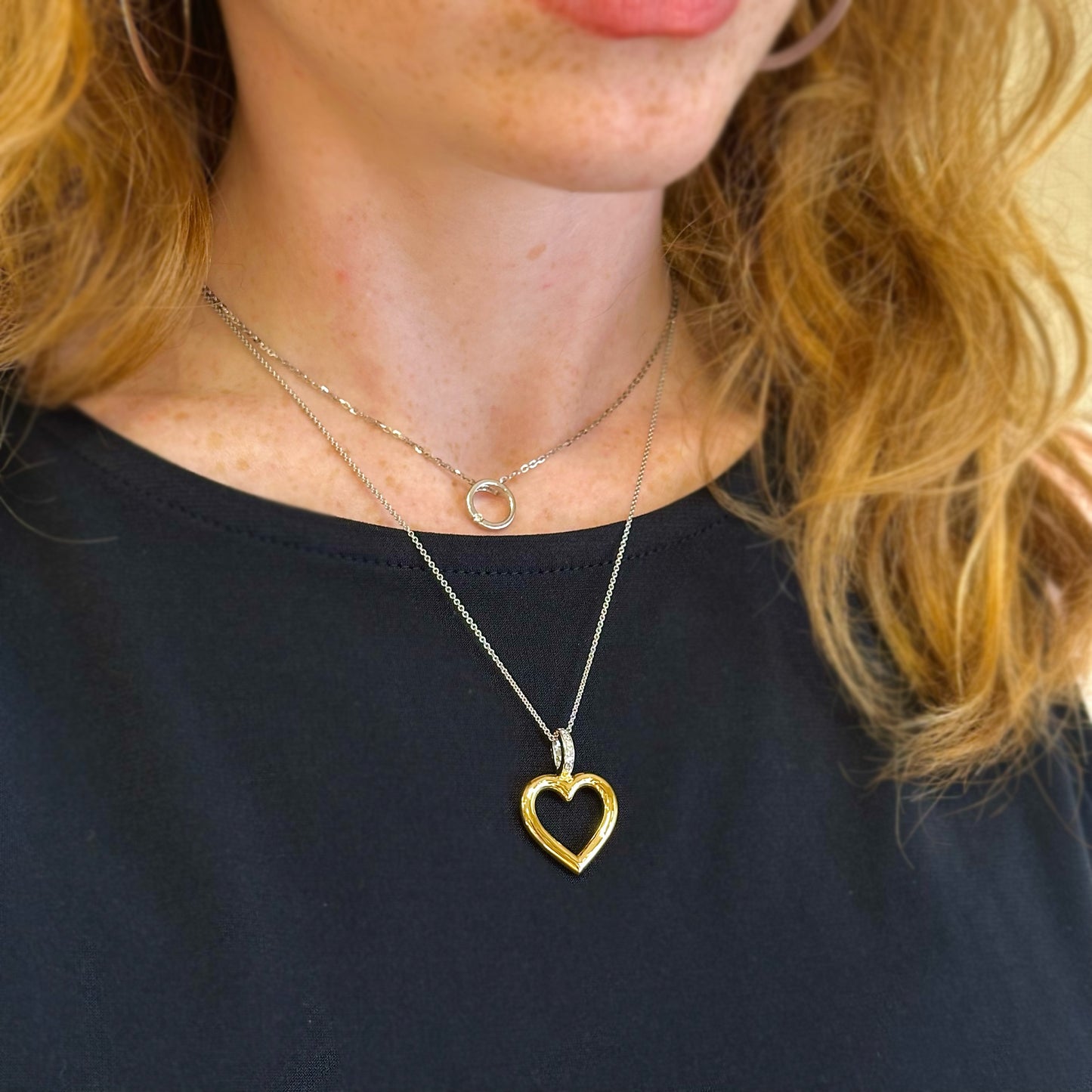 Open Heart Necklace