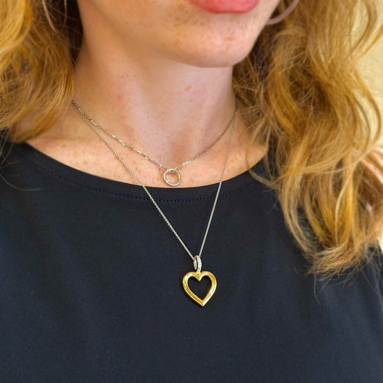 Open Heart Necklace