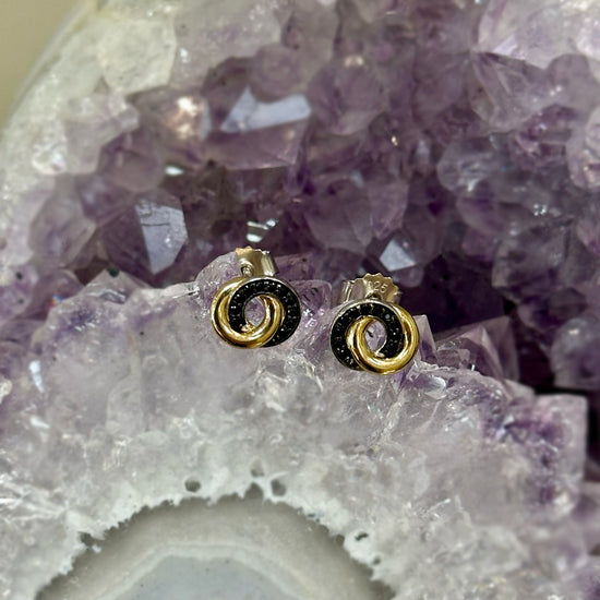 Entwined Circles CZ Studs