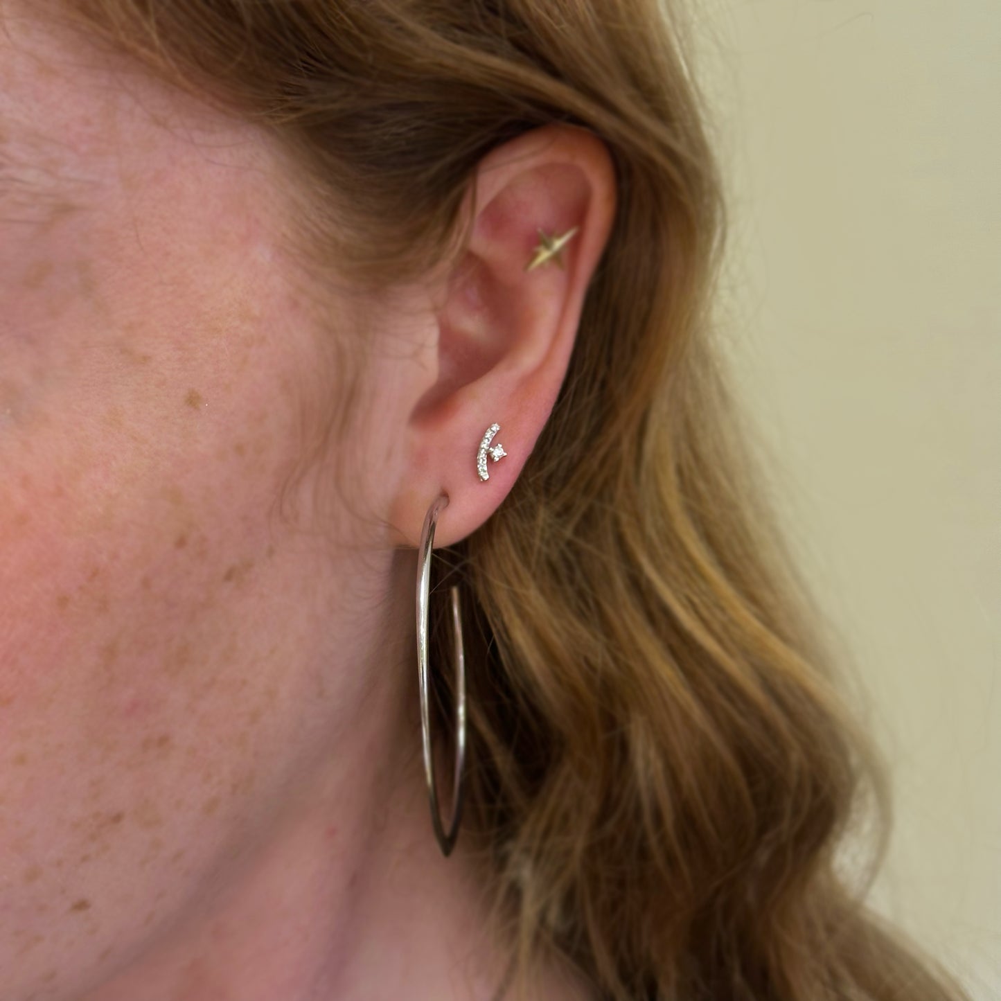 Shooting Star Diamond Stud